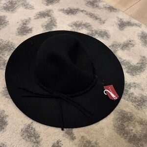 Merona Black Wide-Brim Hat